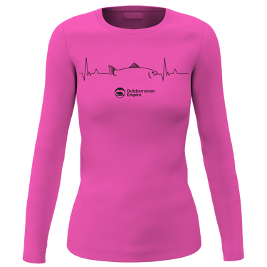 Fishing Cardiogram Women Long Sleeve ShirtFishing Cardiogram Women Long Sleeve Shirt
